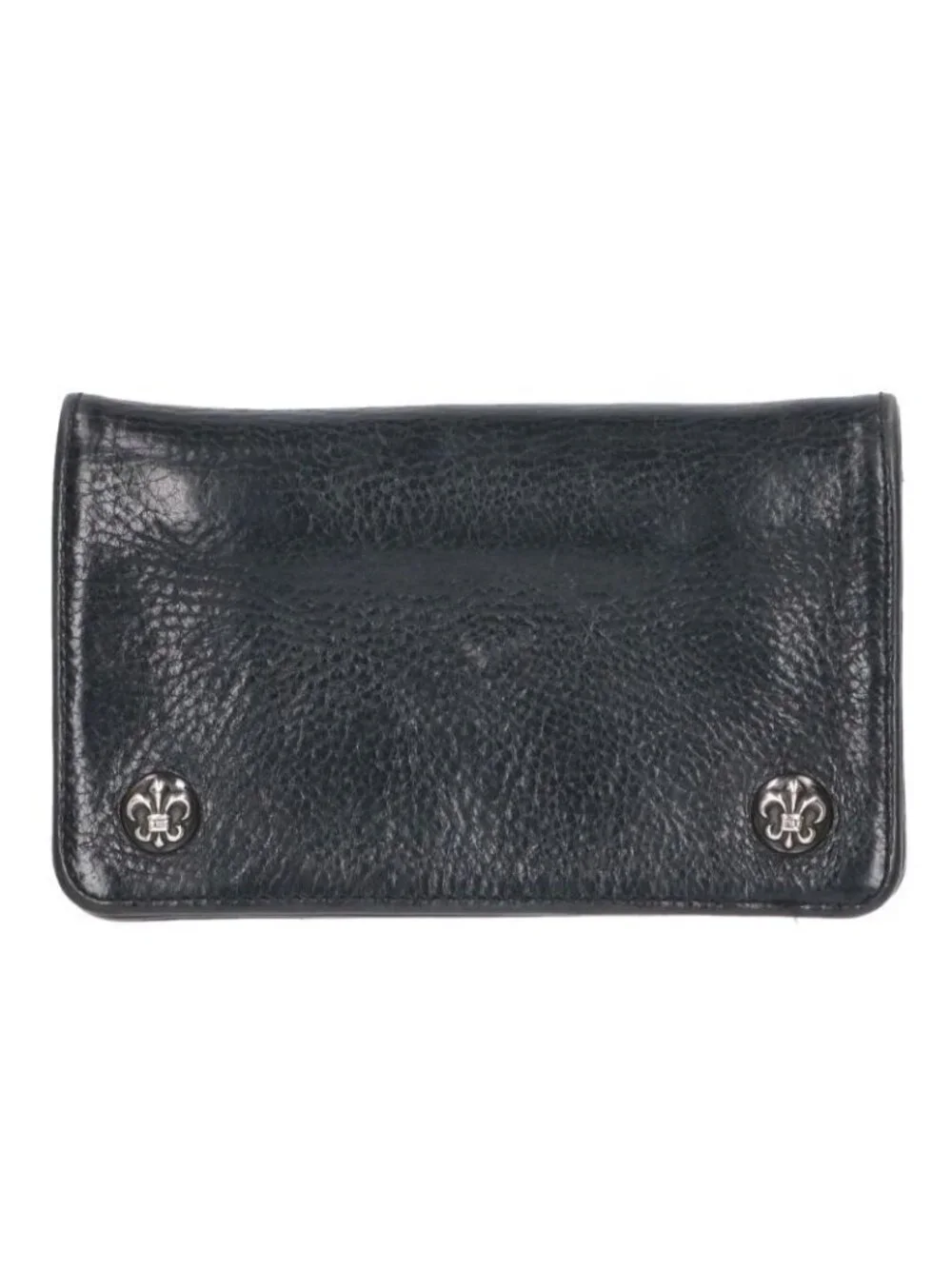 Chrome Hearts BS Flare Button Leather Wallet